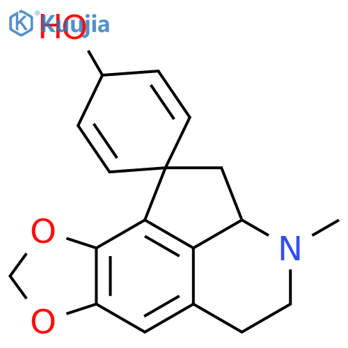 Spiro[2,5-cyclohexadiene-1,1'(2'H)-cyclopenta[ij][1,3]dioxolo[4,5-g]isoquinolin]-4-ol,2'a,3',4',5'-tetrahydro-3'-methyl- (9CI) structure