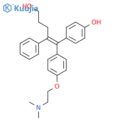(Z)-4-(1-{4-[2-(Dimethylamino)ethoxy]phenyl}-5-hydroxy-2-phenylpent-1-enyl)phenol structure