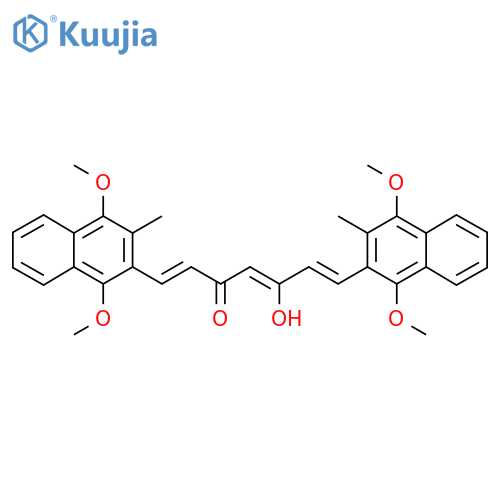 (1E,4Z,6E)-1,7-bis(1,4-dimethoxy-3-methylnaphthalen-2-yI)-5-hydroxyhepta-1,4,6-trien-3-one structure