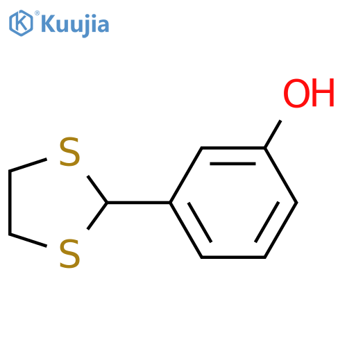Phenol,3-(1,3-dithiolan-2-yl)- structure