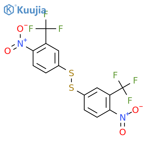 Disulfide, bis[4-nitro-3-(trifluoromethyl)phenyl] structure