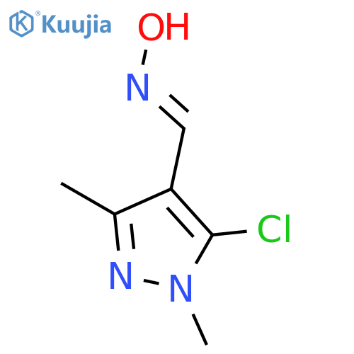 N-(5-chloro-1,3-dimethyl-1H-pyrazol-4-yl)methylidenehydroxylamine structure