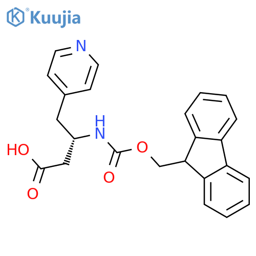 Fmoc-(S)-3-amino-4-(4-pyridyl)-butyric Acid structure