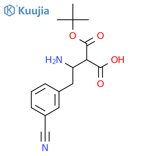 Boc-(S)-3-amino-4-(3-cyanophenyl)-butyric Acid structure