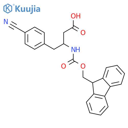 Fmoc-(S)-3-amino-4-(4-cyanophenyl)-butyric Acid structure