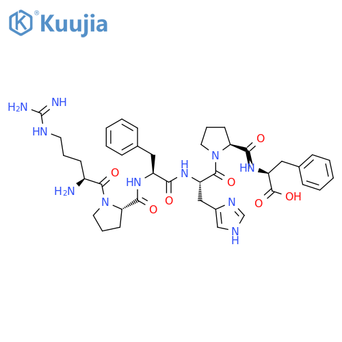 L-Phenylalanine, L-arginyl-L-prolyl-L-phenylalanyl-L-histidyl-L-prolyl- structure