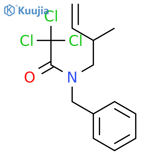 Acetamide, 2,2,2-trichloro-N-(2-methyl-3-buten-1-yl)-N-(phenylmethyl)- structure