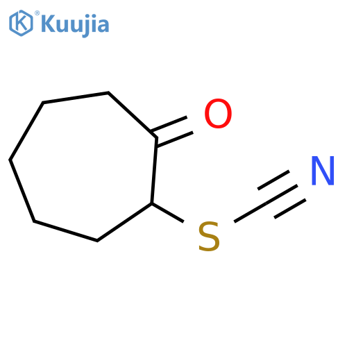 Thiocyanic acid, 2-oxocycloheptyl ester structure