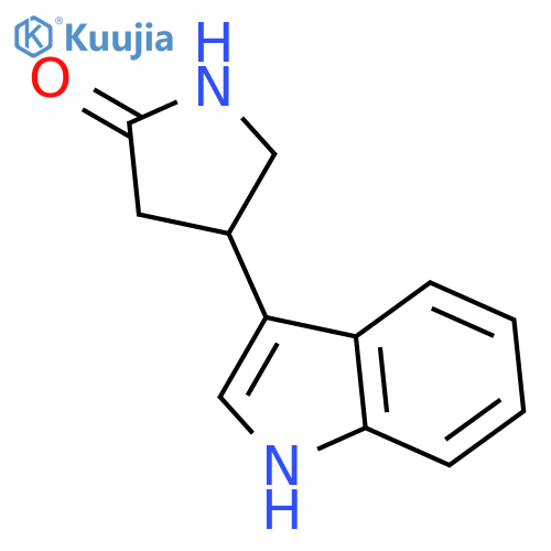 4-(1H-indol-3-yl)pyrrolidin-2-one structure