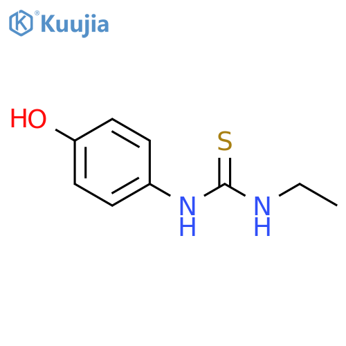 Thiourea, N-ethyl-N'-(4-hydroxyphenyl)- structure