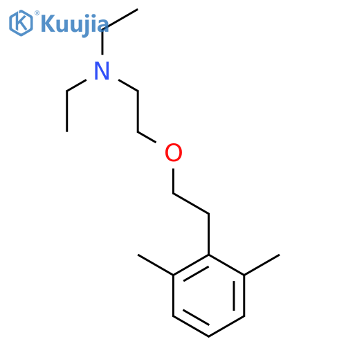 Ethanamine,2-[2-(2,6-dimethylphenyl)ethoxy]-N,N-diethyl- structure