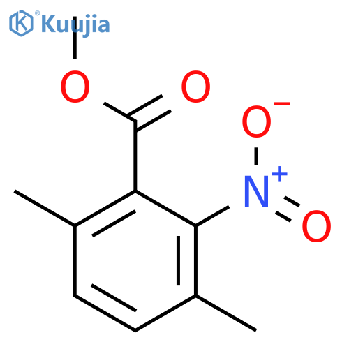 Benzoic acid,3,6-dimethyl-2-nitro-, methyl ester structure