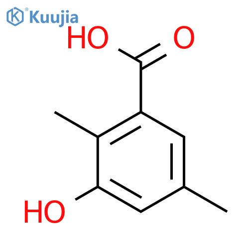 3-Hydroxy-2,5-dimethylbenzoic acid structure