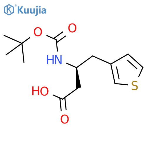 Boc-(S)-3-Amino-4-(3-thienyl)-butyric acid structure