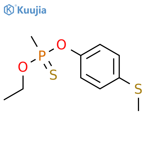 Phosphonothioic acid,methyl-, O-ethyl O-[4-(methylthio)phenyl] ester (9CI) structure