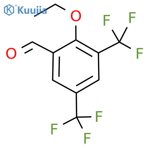 Benzaldehyde, 2-ethoxy-3,5-bis(trifluoromethyl)- structure