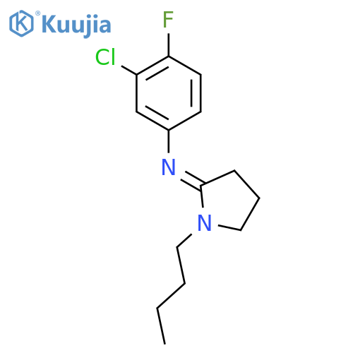 Benzenamine,N-(1-butyl-2-pyrrolidinylidene)-3-chloro-4-fluoro- structure