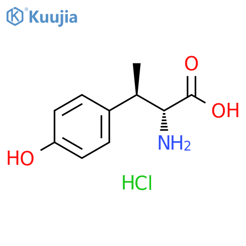 (2R,3R)-2-Amino-3-(4-hydroxy-phenyl)-butyric acid hydrochloride structure