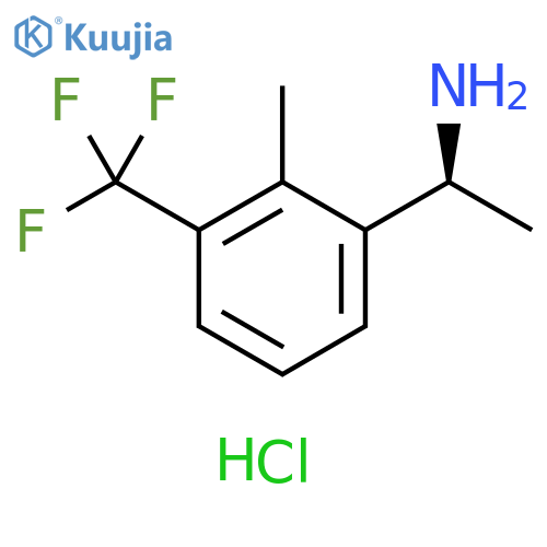 (S)-1-(2-Methyl-3-(trifluoromethyl)phenyl)ethan-1-amine hydrochloride structure