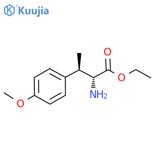 (2R,3R)-2-Amino-3-(4-methoxy-phenyl)-butyric acid ethyl ester structure