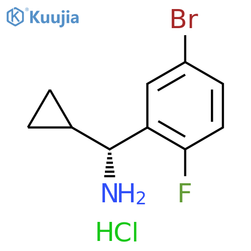 (R)-(5-BROMO-2-FLUOROPHENYL)(CYCLOPROPYL)METHANAMINE HYDROCHLORIDE structure