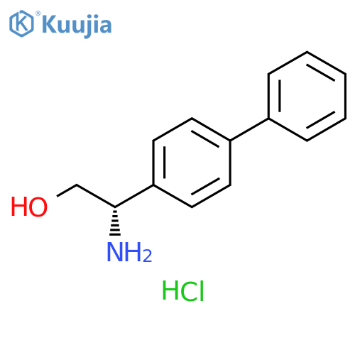 (S)-2-([1,1'-Biphenyl]-4-yl)-2-aminoethan-1-ol hydrochloride structure