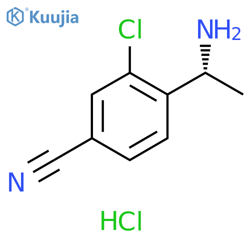 (R)-4-(1-Aminoethyl)-3-chlorobenzonitrile hydrochloride structure