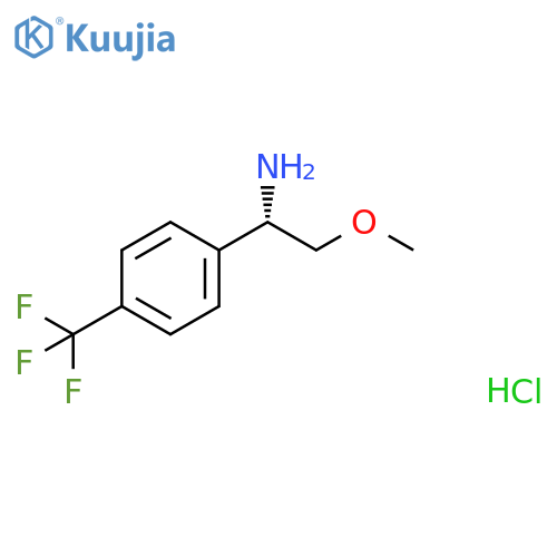 (S)-2-Methoxy-1-(4-(trifluoromethyl)phenyl)ethan-1-amine hydrochloride structure