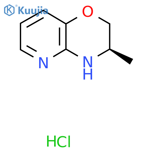 (3R)-3-methyl-2H,3H,4H-pyrido[3,2-b][1,4]oxazine hydrochloride structure