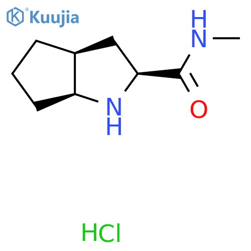 (2S,3aS,6aS)-N-methyl-octahydrocyclopentabpyrrole-2-carboxamide hydrochloride structure