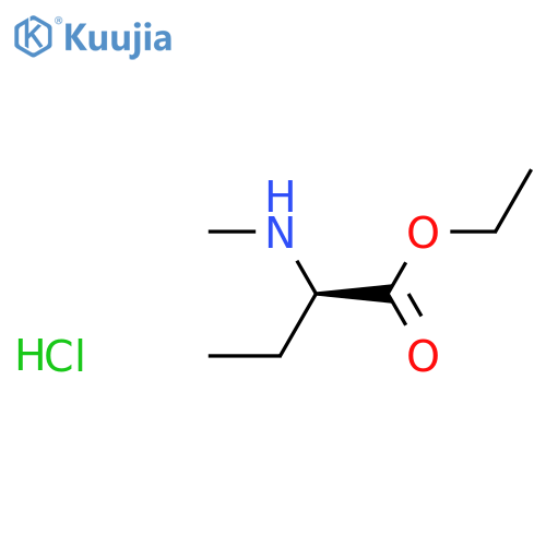 ethyl (2R)-2-(methylamino)butanoate hydrochloride structure