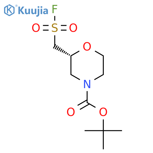 tert-butyl (2R)-2-(fluorosulfonyl)methylmorpholine-4-carboxylate structure