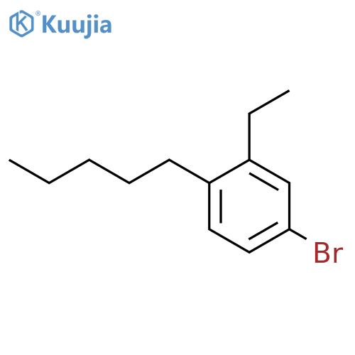 4-Bromo-2-ethyl-1-pentylbenzene structure
