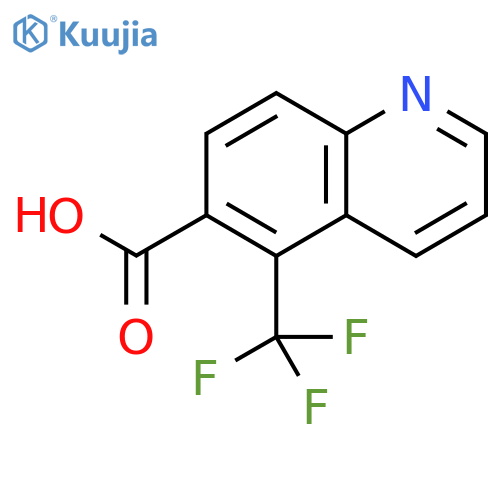 5-(Trifluoromethyl)quinoline-6-carboxylic acid structure