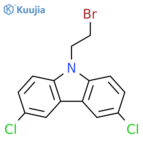9-(2-Bromoethyl)-3,6-dichloro-9H-carbazole structure