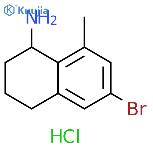 6-Bromo-8-methyl-1,2,3,4-tetrahydronaphthalen-1-amine hydrochloride structure