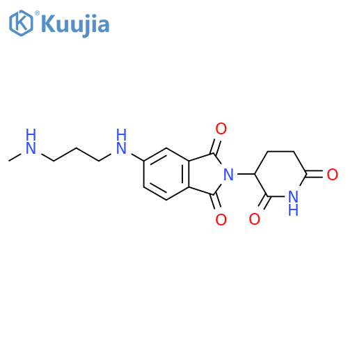 2-(2,6-dioxopiperidin-3-yl)-5-{3-(methylamino)propylamino}-2,3-dihydro-1H-isoindole-1,3-dione structure