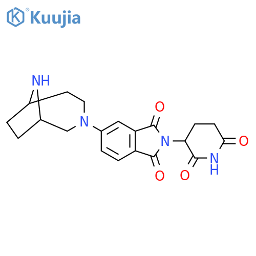 5-{3,9-diazabicyclo4.2.1nonan-3-yl}-2-(2,6-dioxopiperidin-3-yl)-2,3-dihydro-1H-isoindole-1,3-dione structure