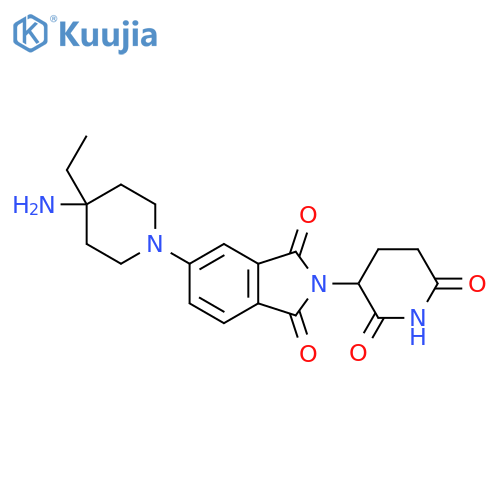 5-(4-amino-4-ethylpiperidin-1-yl)-2-(2,6-dioxopiperidin-3-yl)-2,3-dihydro-1H-isoindole-1,3-dione structure