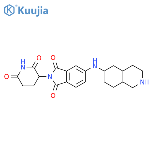 5-(decahydroisoquinolin-6-yl)amino-2-(2,6-dioxopiperidin-3-yl)-2,3-dihydro-1H-isoindole-1,3-dione structure
