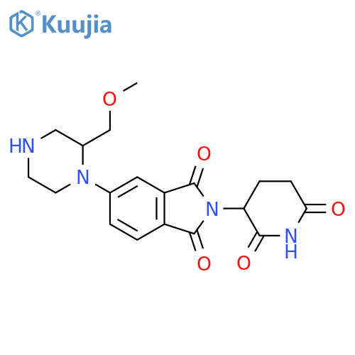 2-(2,6-dioxopiperidin-3-yl)-5-2-(methoxymethyl)piperazin-1-yl-2,3-dihydro-1H-isoindole-1,3-dione structure