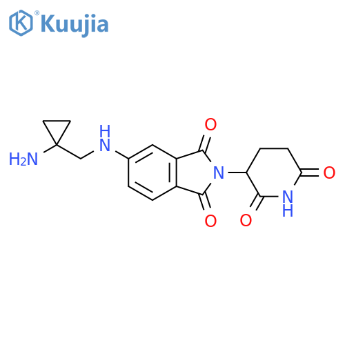 5-{(1-aminocyclopropyl)methylamino}-2-(2,6-dioxopiperidin-3-yl)-2,3-dihydro-1H-isoindole-1,3-dione structure