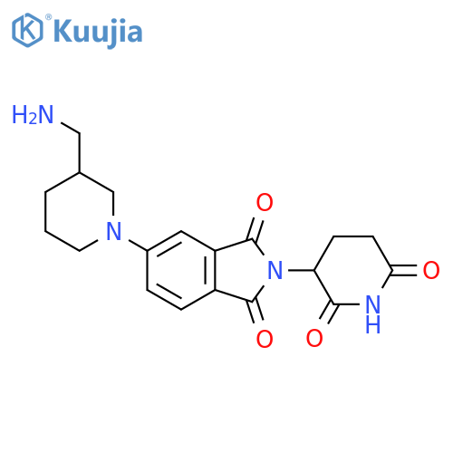 5-3-(aminomethyl)piperidin-1-yl-2-(2,6-dioxopiperidin-3-yl)-2,3-dihydro-1H-isoindole-1,3-dione structure