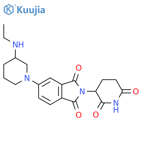 2-(2,6-dioxopiperidin-3-yl)-5-3-(ethylamino)piperidin-1-yl-2,3-dihydro-1H-isoindole-1,3-dione structure