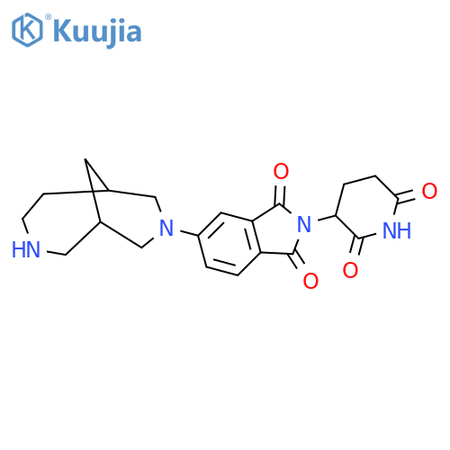 5-{3,8-diazabicyclo[4.3.1]decan-8-yl}-2-(2,6-dioxopiperidin-3-yl)-2,3-dihydro-1H-isoindole-1,3-dione structure