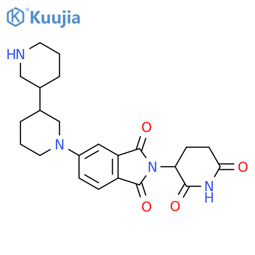 5-{3,3'-bipiperidin-1-yl}-2-(2,6-dioxopiperidin-3-yl)-2,3-dihydro-1H-isoindole-1,3-dione structure