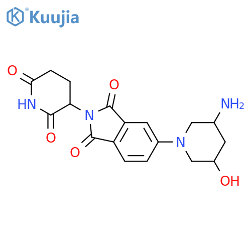5-(3-amino-5-hydroxypiperidin-1-yl)-2-(2,6-dioxopiperidin-3-yl)-2,3-dihydro-1H-isoindole-1,3-dione structure