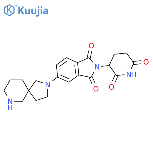 5-{2,7-diazaspiro4.5decan-2-yl}-2-(2,6-dioxopiperidin-3-yl)-2,3-dihydro-1H-isoindole-1,3-dione structure