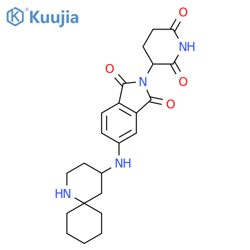 5-({1-azaspiro5.5undecan-4-yl}amino)-2-(2,6-dioxopiperidin-3-yl)-2,3-dihydro-1H-isoindole-1,3-dione structure