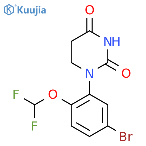 1-5-bromo-2-(difluoromethoxy)phenyl-1,3-diazinane-2,4-dione structure